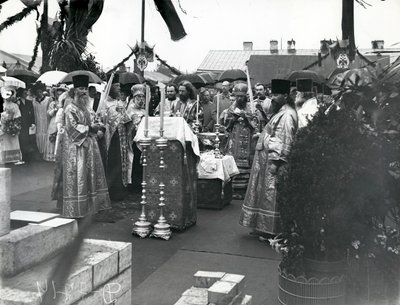 A Molebin in St Petersburg, early 1900s by Russian Photographer